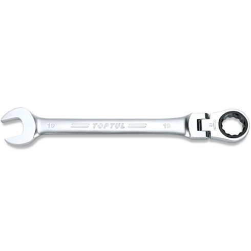 Ключ комбинированный 19мм с поворотной трещоткой Toptul AOAH1919