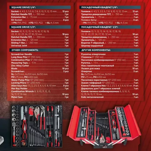 Набор инструментов ForceKraft FK-4087C 85пр.
