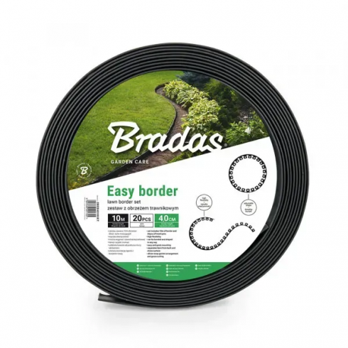 Бордюр садовый Bradas Easy Border OBEB4010SET (графит)
