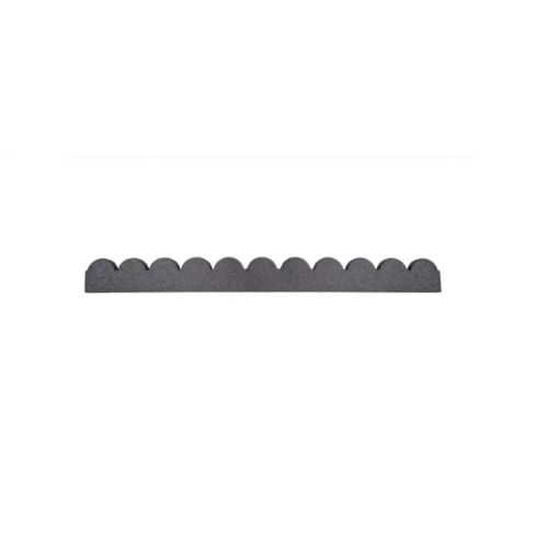 Бордюр садовый Multy Home Flexi Curve Scalloped (120 см, серый)