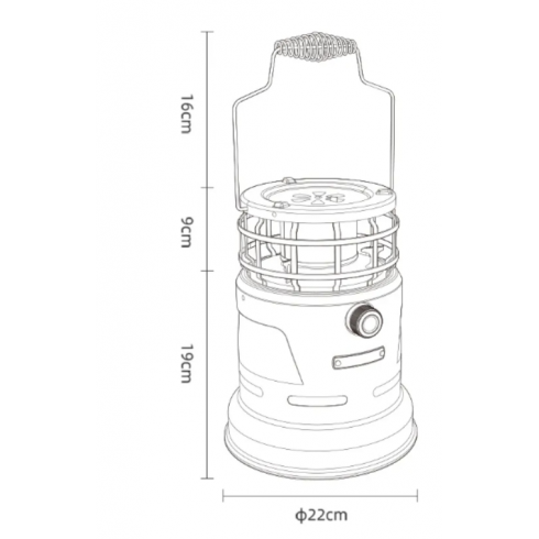 Обогреватель газовый портативный Naturehike NH20RJ008-BL