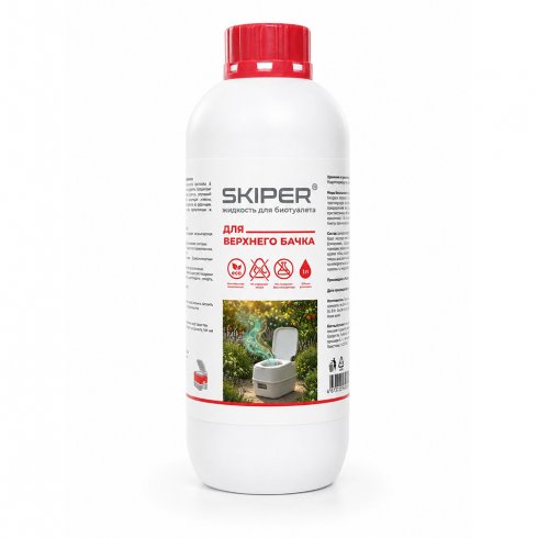 Жидкость биотуалета для верхнего бачка Skiper 1л (4812561030824)