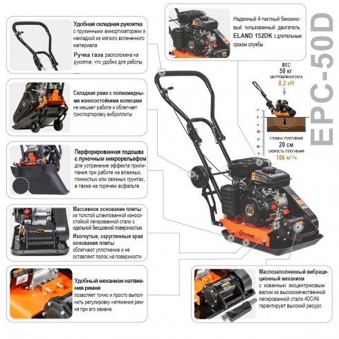 Виброплита Eland EPC-50D