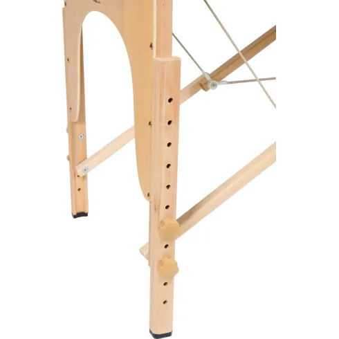 Массажный стол Atlas Sport складной 2-с 60 см деревянный (бежевый, сумка в подарок)