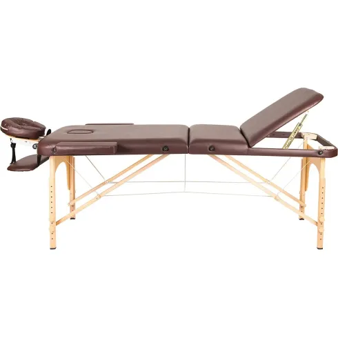 Массажный стол Atlas Sport складной 3-с 70 см деревянный (коричневый)