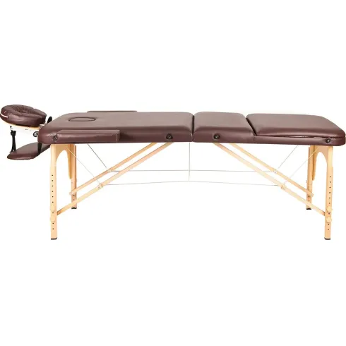 Массажный стол Atlas Sport складной 3-с 70 см деревянный (коричневый)