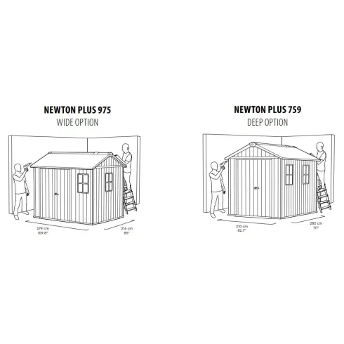 Хозблок садовый Keter NewtonPlus 759/975