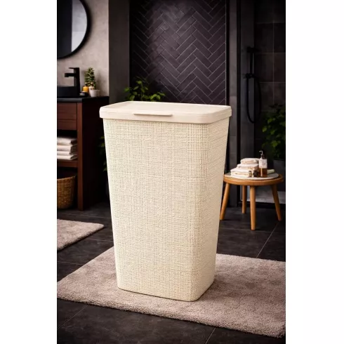 Корзина для белья Curver Jute (58 л, кремовый)