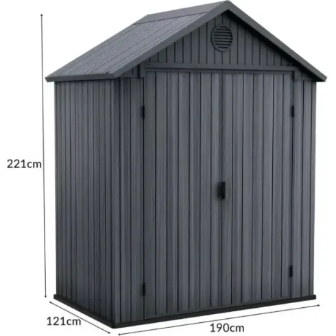 Хозблок садовый Keter Darwin 6x4 Indoor серый