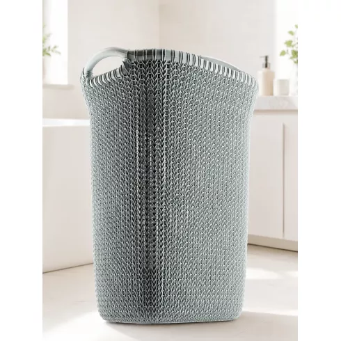Корзина для белья Curver Knit (57 л, серый)