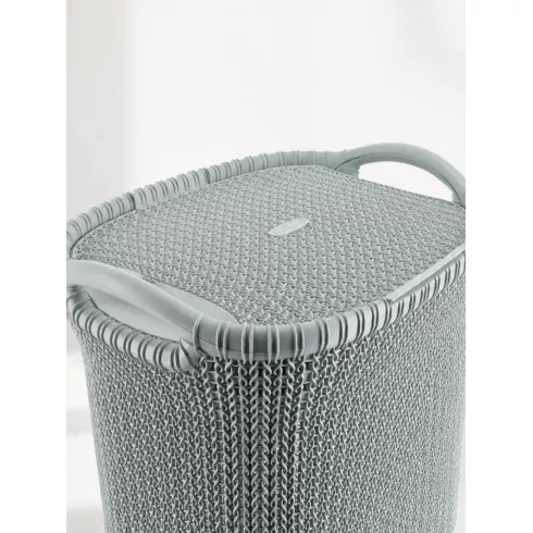 Корзина для белья Curver Knit (57 л, серый)