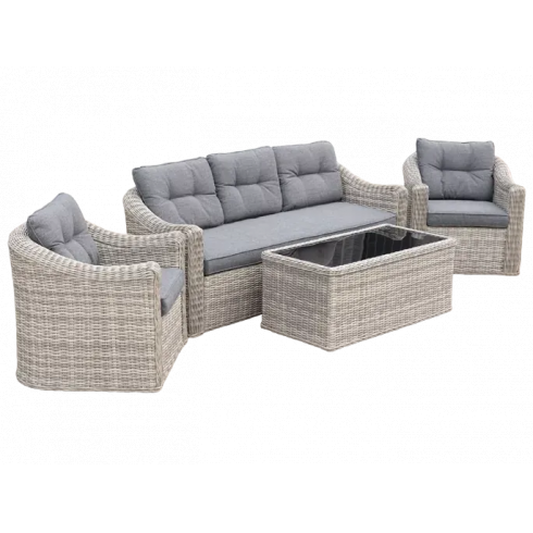 Комплект садовой мебели Lisofa Nepal 2430 (серый)