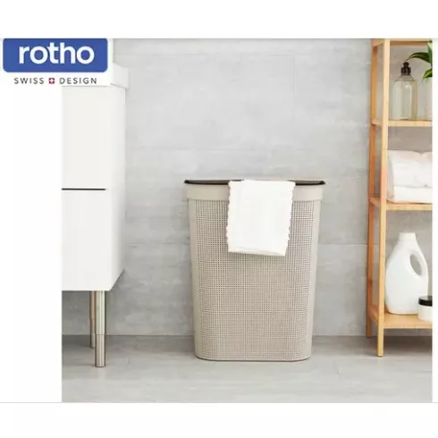 Корзина для белья Rotho Brisen (50 л, капучино)