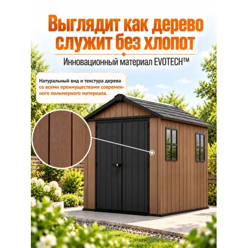 Хозблок садовый Keter NewtonPlus 757/775