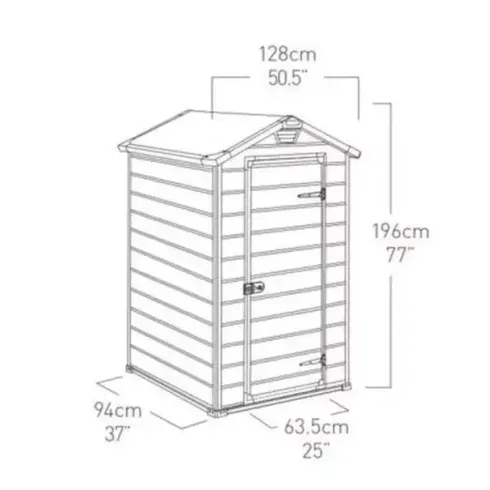 Хозблок садовый Keter Manor 4x3 бежевый