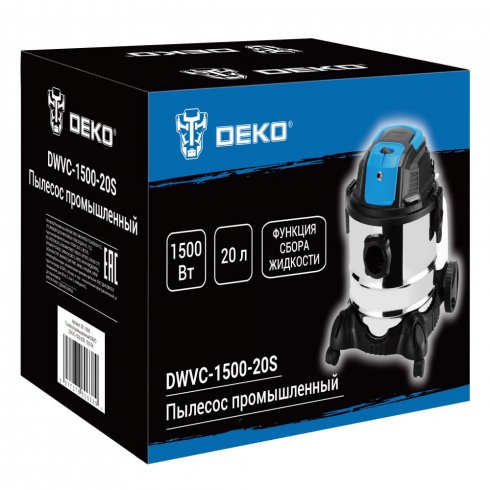 Пылесос промышленный Deko DWVC-1500-20S (081-1088)