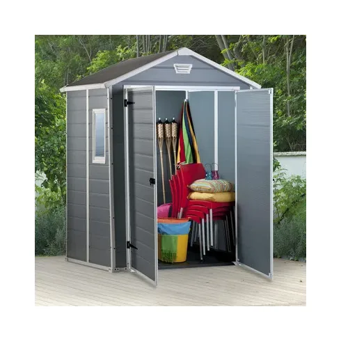 Хозблок садовый Keter Manor 6x5DD серый