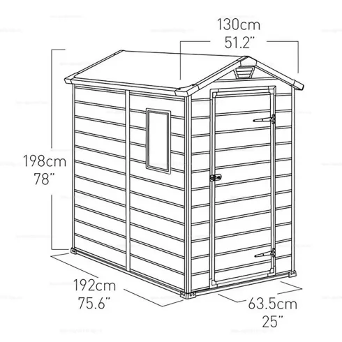 Хозблок садовый Keter Manor 46S Indoor