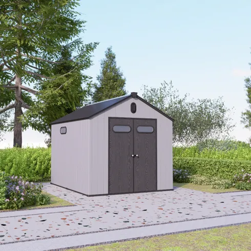 Хозяйственный блок Springhouse Smart Country 8х8 (черный/светло-серый)