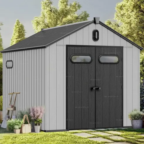 Хозяйственный блок Springhouse Smart Country 8х8 (черный/светло-серый)