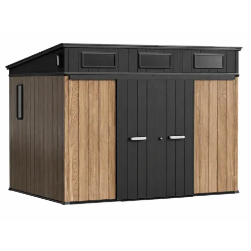 Хозяйственный блок Springhouse Smart Villa Deco 10х7 (черный/ореховый)