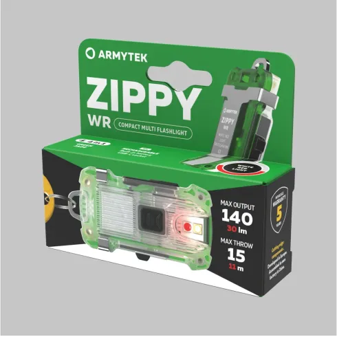 Фонарь Armytek Zippy WR USB-C Green (F11001GR)
