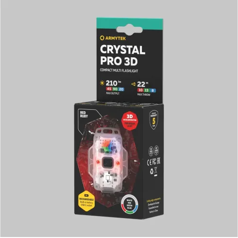 Фонарь Armytek Crystal Pro 3D (F10101R)