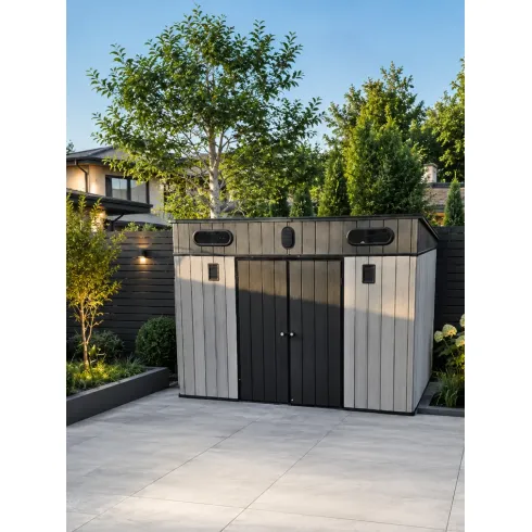 Хозяйственный блок Springhouse Smart Villa Pent 10х7 (черный/светло-серый)