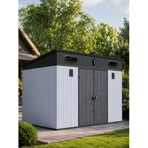 Хозяйственный блок Springhouse Smart Villa Pent 10х7 (черный/светло-серый)