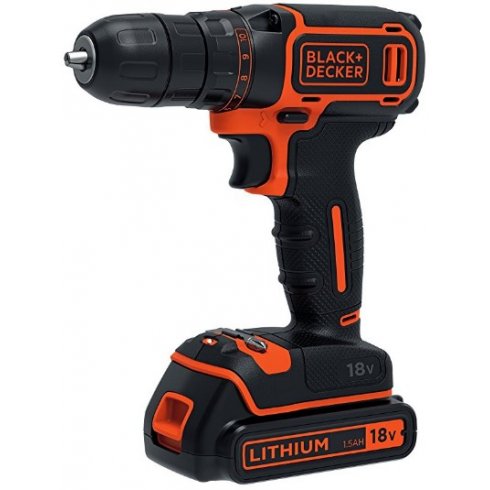 Дрель-шуруповерт Black & Decker BDCDC18K1B-QW