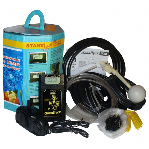 Система капельного полива от емкости АкваДуся Start ЖКИ на 50 растений