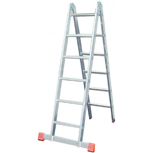 Лестница-стремянка Krause TriMatic 2x8 ступеней (129918)