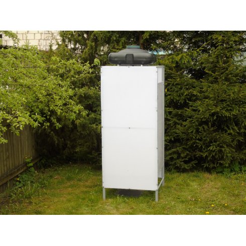 Каркас душа с баком Пластбак 100 л без подогрева с поликарбонатом и двёркой