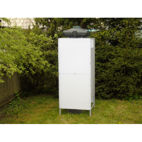 Каркас душа с баком Пластбак 150 л без подогрева с поликарбонатом и двёркой