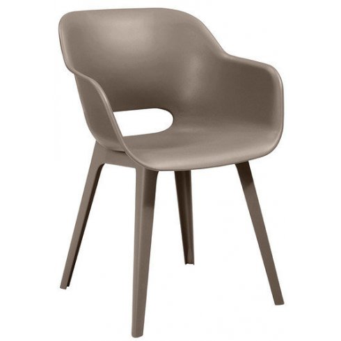 Стул Keter Plastic Akola Cup Chair (капучино) 235827