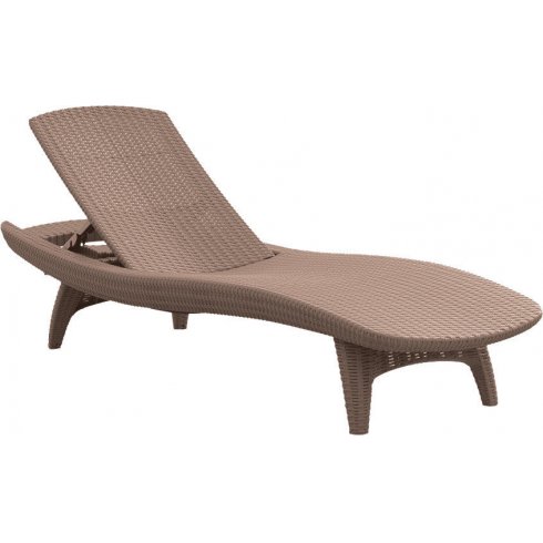 Шезлонг Keter Plastic Pacific Lounger (капучино) 230673