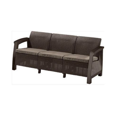 Диван Keter Plastic Bahamas Max Love Seat (коричневый) 235038