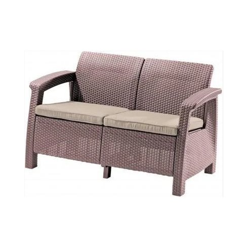 Диван Keter Plastic Corfu II Love Seat (капучино) 227644