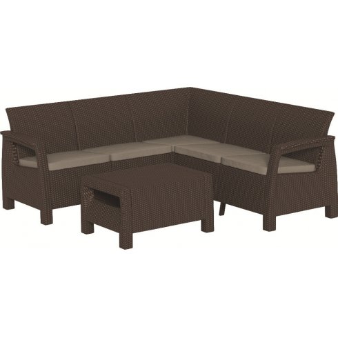 Набор мебели Keter Plastic Corfu Relax Set (коричневый) 227815