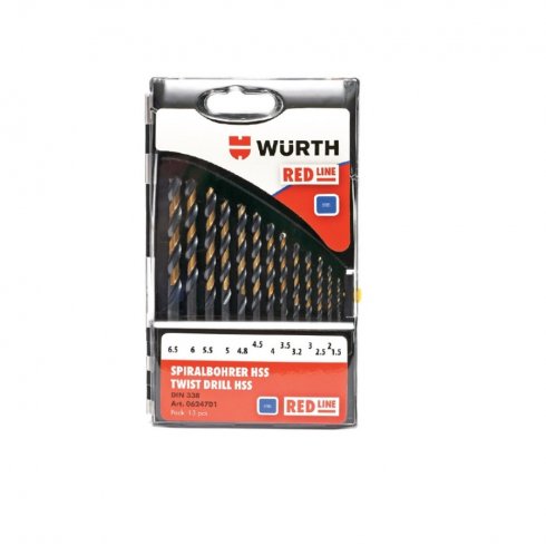 Набор сверел Wurth HSS DIN 338 1,5-6,5 мм