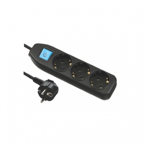 Удлинитель Electraline 62263 (5 м, черный)