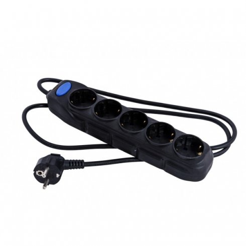 Удлинитель Electraline 62269 (5 м, черный)