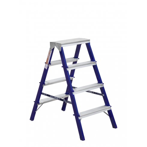 Двухсторонняя стремянка Алюмет 4 ст. MD8204