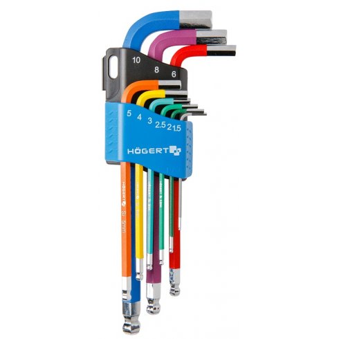 Набор шестигранных ключей Hoegert HT1W806