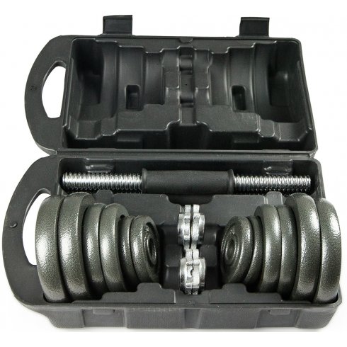 Набор металлических гантелей в чемодане Atlas Sport 20 кг