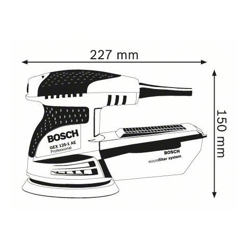 Шлифмашина Bosch GEX 125-1 AE Professional (0601387500)