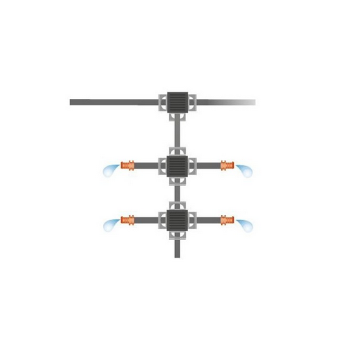 Соединитель Т-образный 4,6 мм (3/16”) Gardena (08330-29)